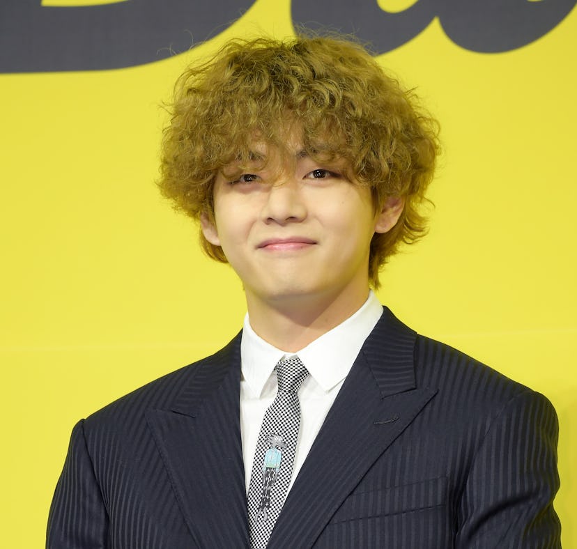 SEOUL, SOUTH KOREA - MAY 21: V of BTS attends a press conference for BTS's new digital single 'Butte...