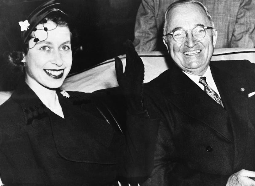 Queen Elizabeth met President Harry Truman.