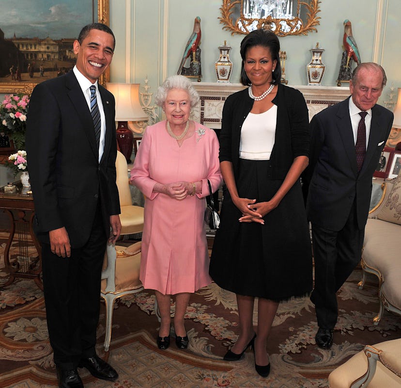 Queen Elizabeth meets President Obama.