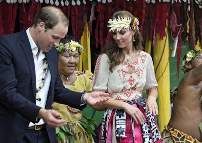 Kate Middleton dances with Prince William.