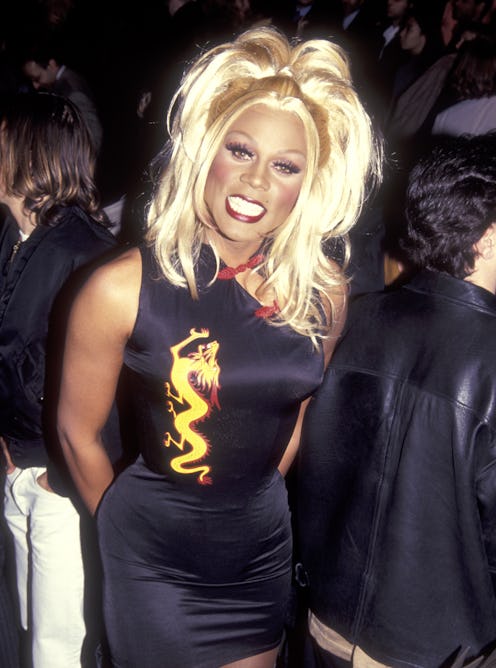 Performer RuPaul attends the 1995 Fall Fashion Week on April 4, 1995 at Bryant Park in New York City...
