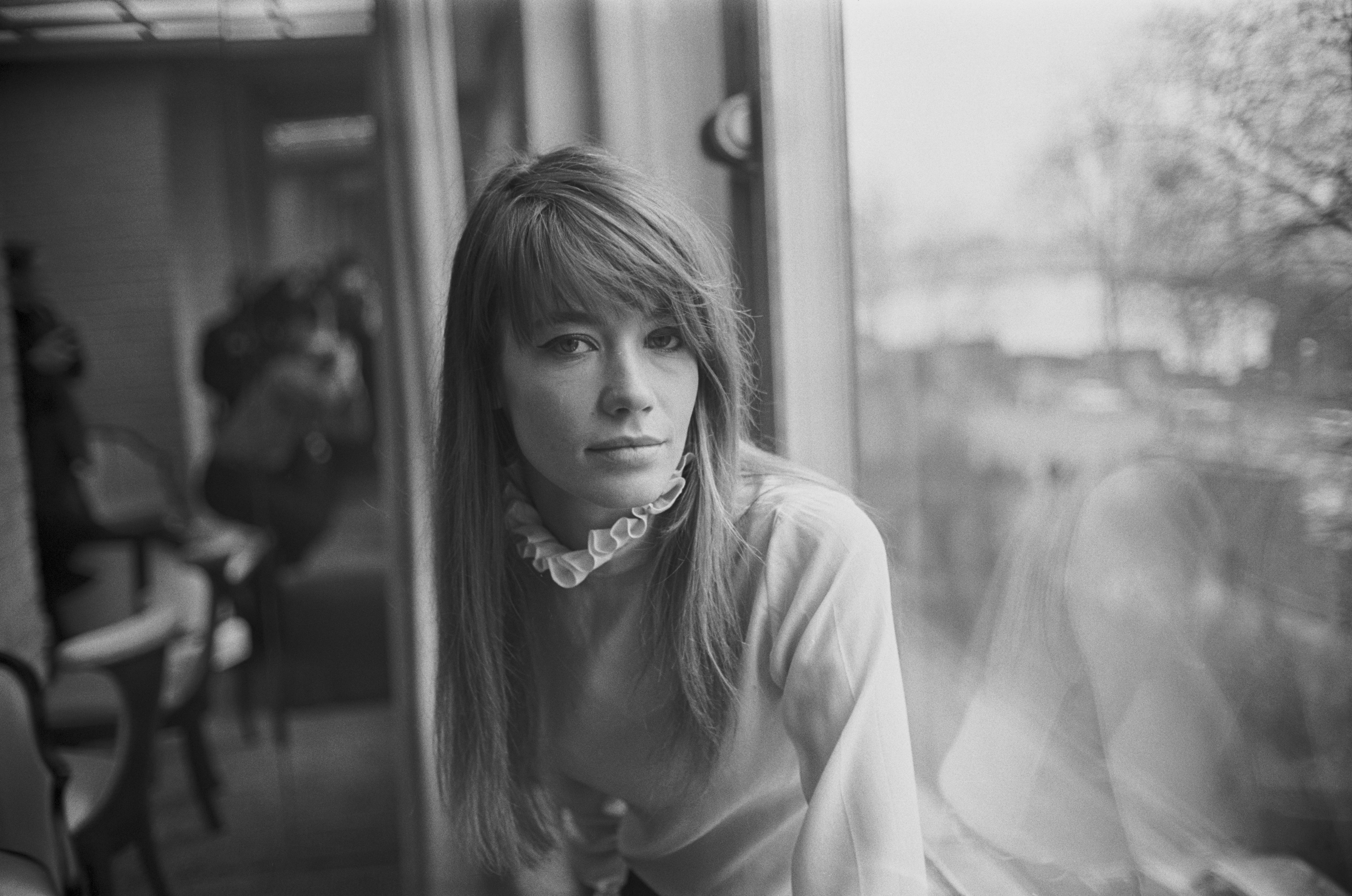 French singer-songwriter Francoise Hardy, UK, 9th February 1968. (Photo by Daily Express/Getty Image...