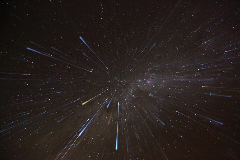 Star trails towards the centre of our galaxy