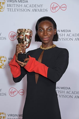 LONDON, ENGLAND - JUNE 06:   Michaela Coel, winner of the Best Actress award for "I May Destroy You"...