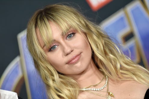 LOS ANGELES, CALIFORNIA - APRIL 22: Miley Cyrus attends the World Premiere of Walt Disney Studios Mo...