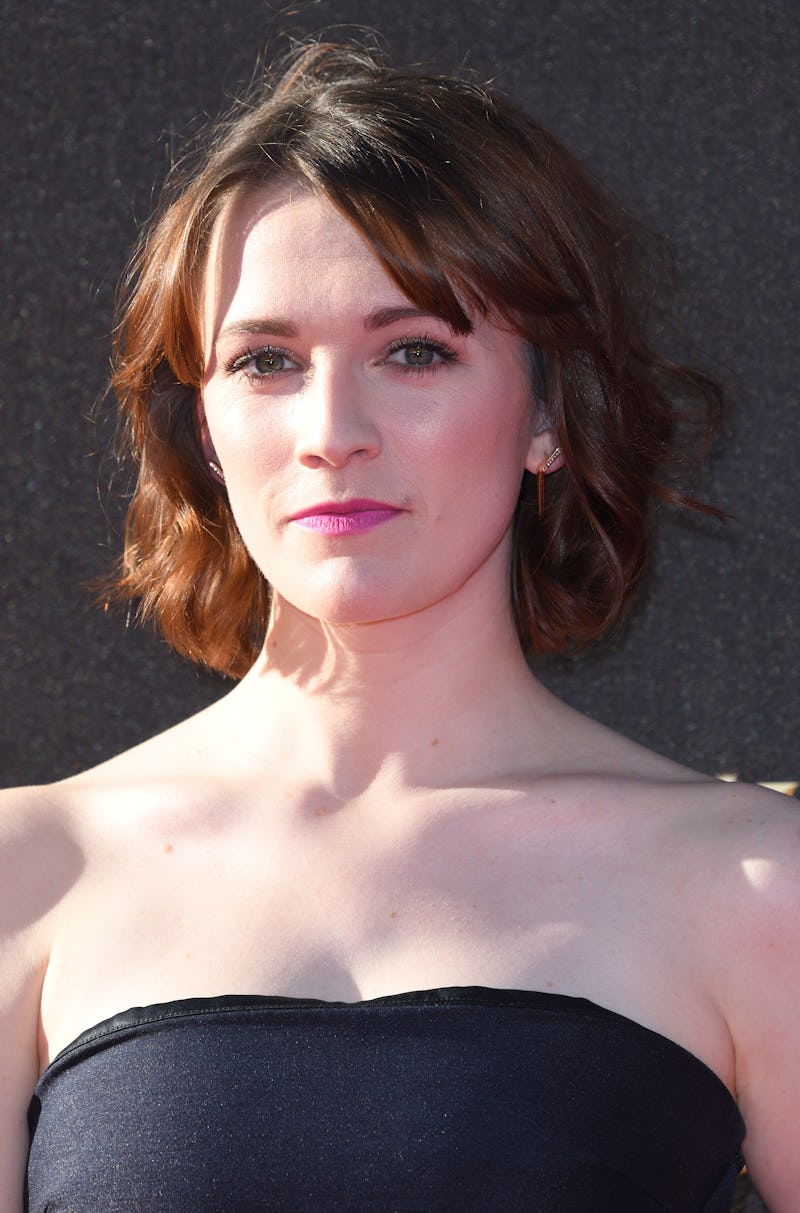 LONDON, ENGLAND - APRIL 09: Charlotte Ritchie arrives for The Olivier Awards 2017 at the Royal Albe...