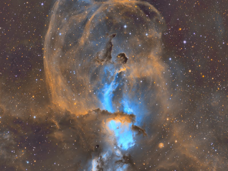 NGC 3576 is a bright emission nebula in the Sagittarius arm of the galaxy. It is also approximately ...