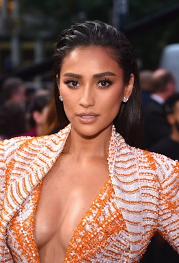 NEW YORK, NY - AUGUST 20:  Shay Mitchell attends the 2018 MTV Video Music Awards at Radio City Music...