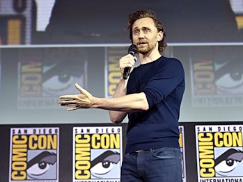 SAN DIEGO, CALIFORNIA - JULY 20: Tom Hiddleston of Marvel Studios' 'Loki' at the San Diego Comic-Con...