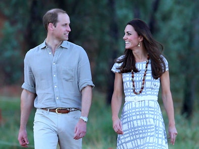 Will and Kate often walk in-step.