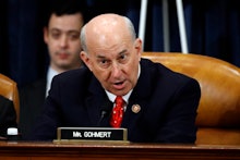 WASHINGTON, DC - DECEMBER 13: Rep. Louie Gohmert, R-Texas, votes no on the second article of impeach...