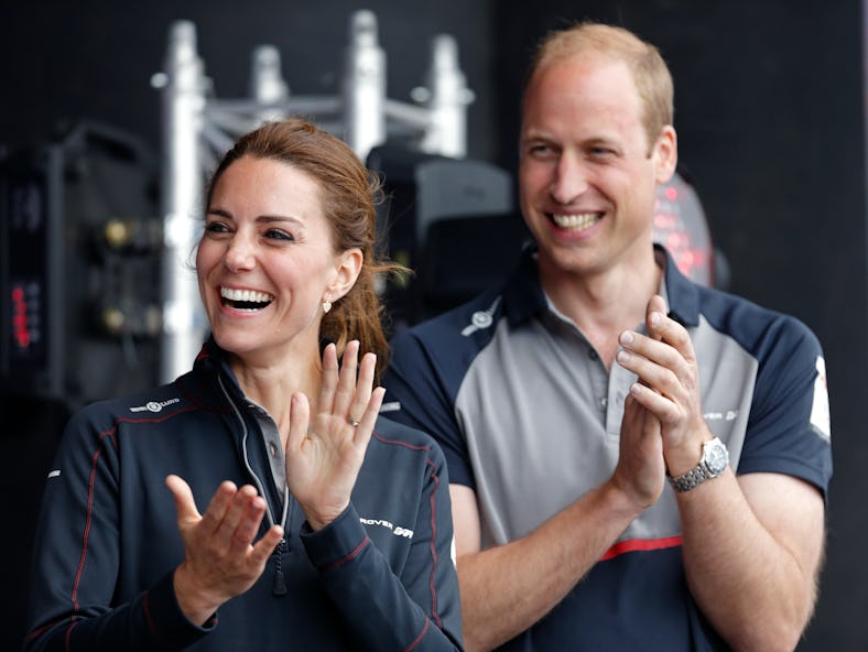Kate and Will often show parallelism in their body language. 