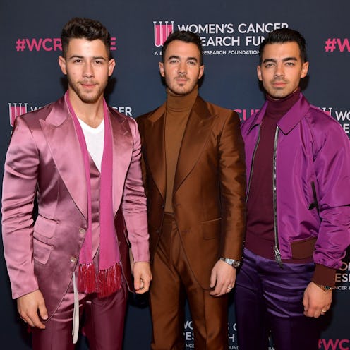 Nick Jonas, Kevin Jonas, and Joe Jonas detail their 2013 breakup in 'Blood' memoir. (Photo by Emma M...