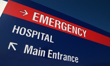 Direction Sign to hospital services. Need photos representing healthcare, particularly eye and denta...