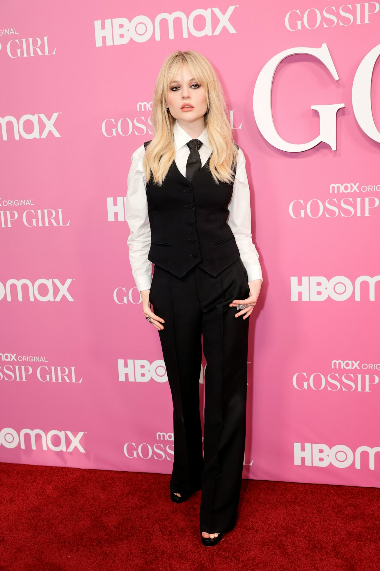 NEW YORK, NEW YORK - JUNE 30: Emily Alyn Lind attends the "Gossip Girl" New York Premiere at Spring ...