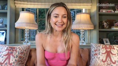UNSPECIFIED - FEBRUARY 28: In this screengrab, Kate Hudson appears virtually on twitter's livestream...