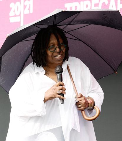 NEW YORK, NEW YORK - JUNE 13: Whoopi Goldberg speaks onstage at Q&A for Whoopi's Animated Shorts dur...