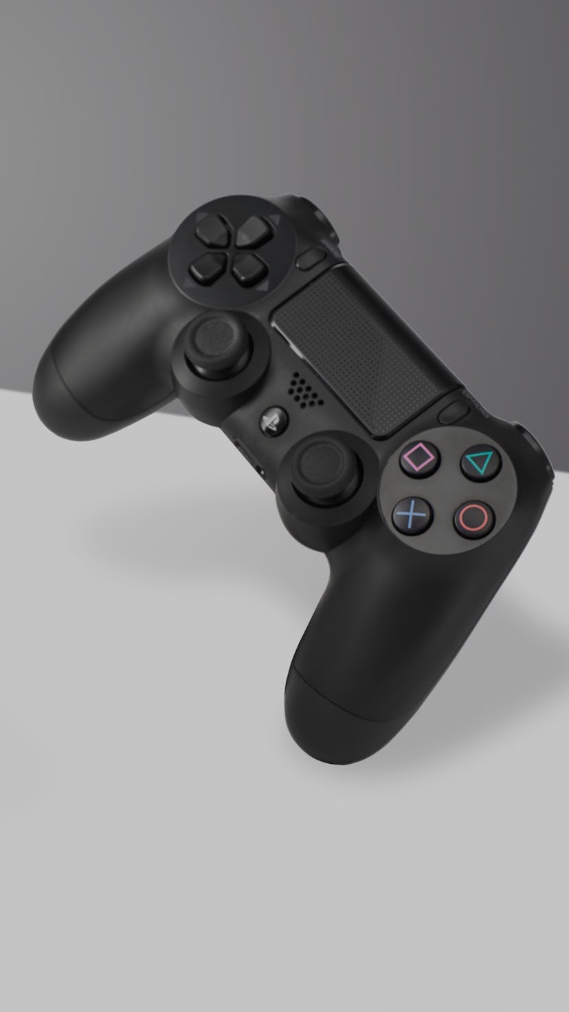 A Sony DualShock 4 wireless controller (R) and Microsoft Xbox One wireless controller, taken on Janu...