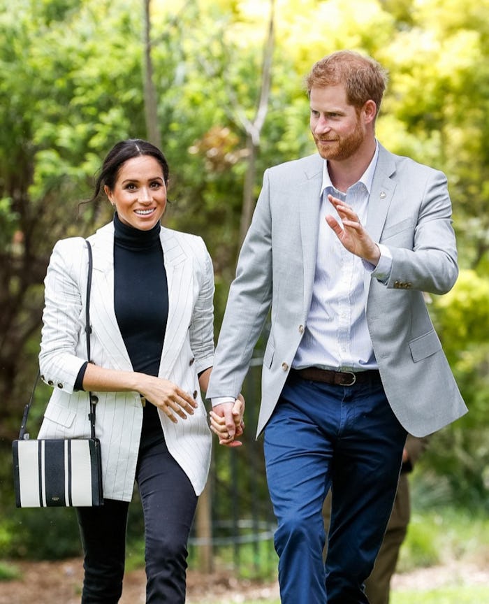 SYDNEY, AUSTRALIA - OCTOBER 21: Prince Harry, Duke of Sussex and Meghan, Duchess of Sussex attend a...