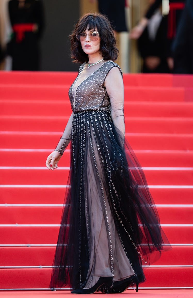 CANNES, FRANCE - JULY 10: Isabelle Adjani attends the "De Son Vivient (Peaceful)" screening during t...