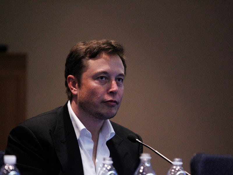 Elon Musk, co-founder and CEO of Tesla and founder and CEO of Space Exploration Technologies, speaks...