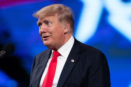 Former US President Donald Trump speaks at the Conservative Political Action Conference (CPAC) in Da...