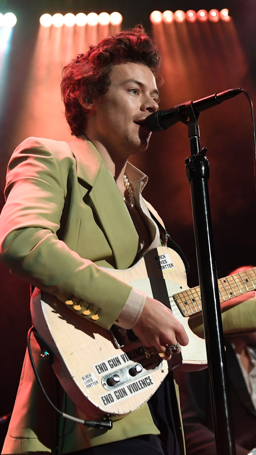 NEW YORK, NEW YORK - FEBRUARY 29:  Harry Styles performs live on stage at iHeartRadio Secret Session...