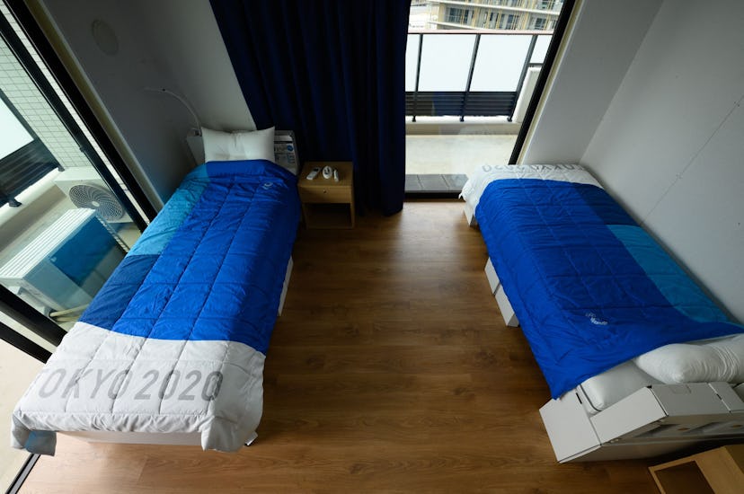 The 2021 Olympic Villages has recyclable cardboard beds and mattresses for athletes.