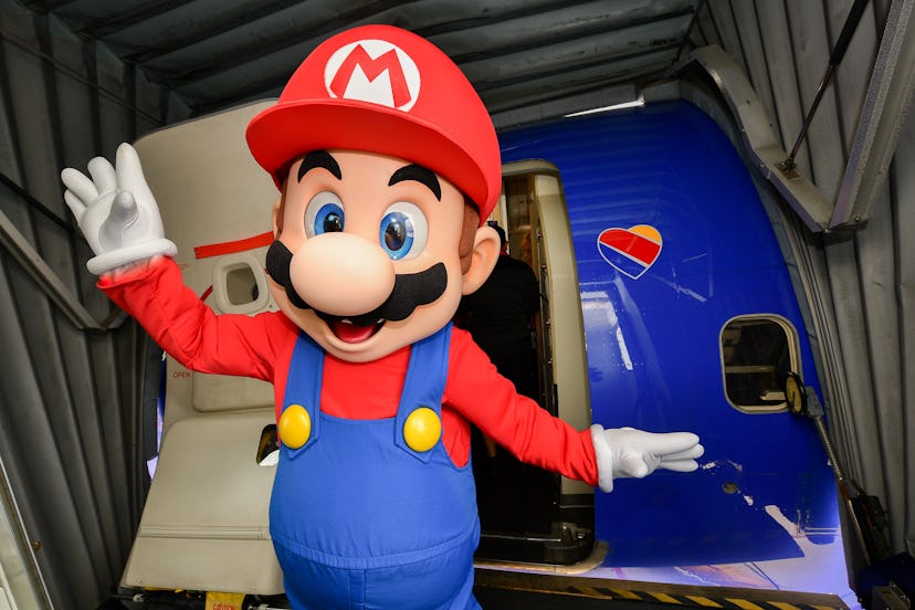 SAN DIEGO, CALIFORNIA - JULY 17: Mario poses for a photo for the Nintendo of America and Southwest A...
