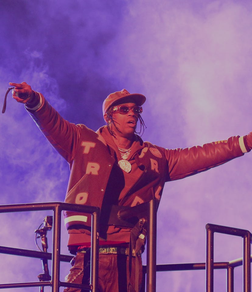 HOUSTON, TEXAS - NOVEMBER 09: Travis Scott performs in concert during his second annual Astroworld ...