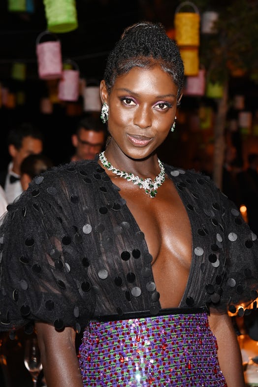 CANNES, FRANCE - JULY 11: Jodie Turner-Smith attends Kering Women In Motion Awards Dinner on July 11...