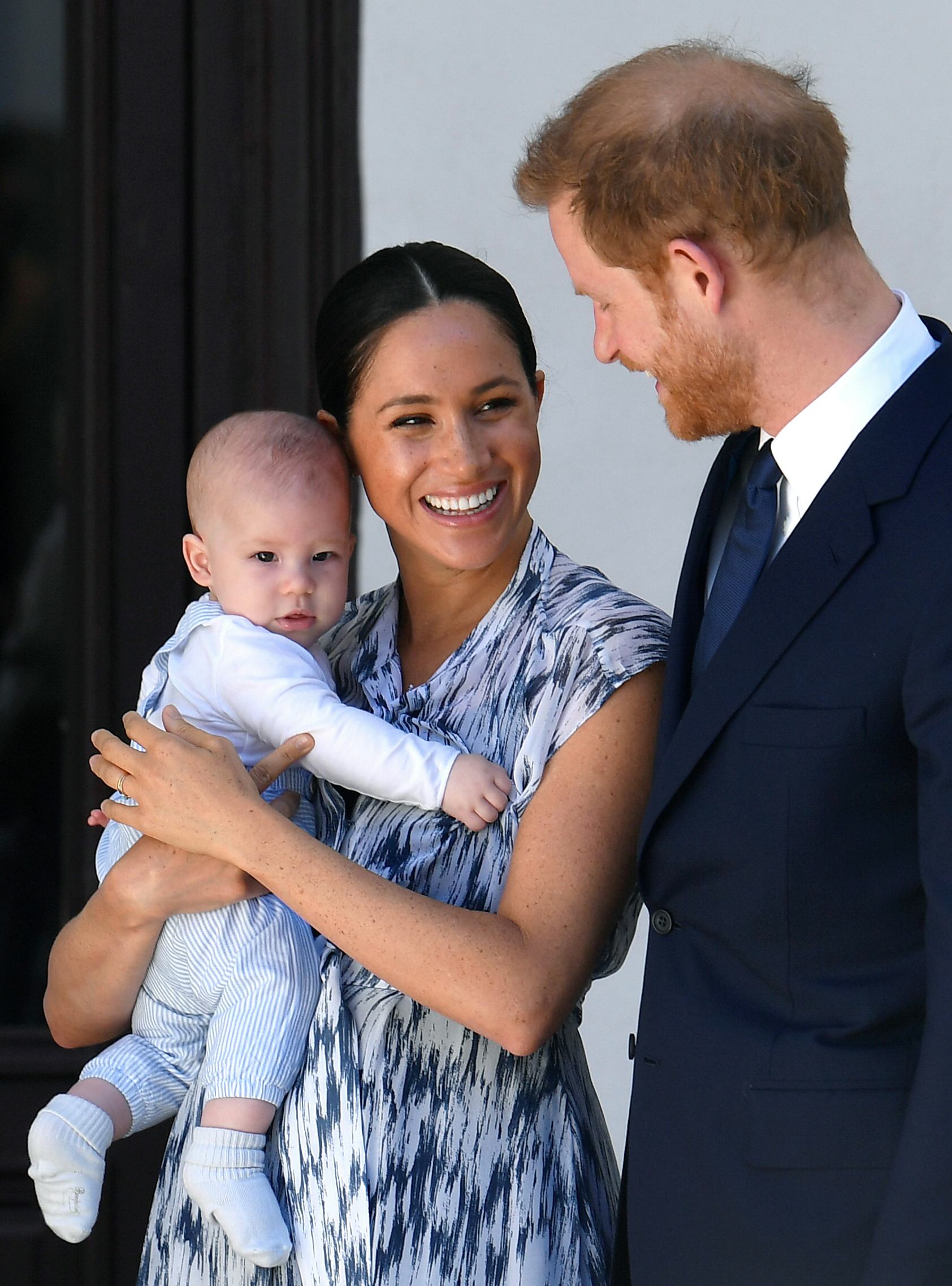 CAPE TOWN, SOUTH AFRICA - SEPTEMBER 25: Prince Harry, Duke of Sussex, Meghan, Duchess of Sussex and ...