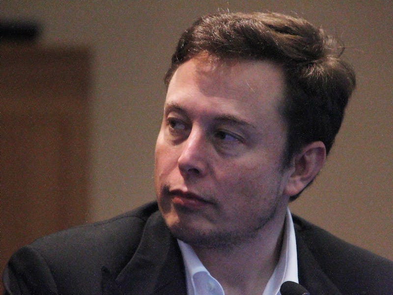 Elon Musk, co-founder and CEO of Tesla and founder and CEO of Space Exploration Technologies, speaks...