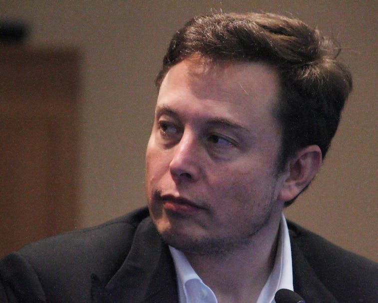 Elon Musk, co-founder and CEO of Tesla and founder and CEO of Space Exploration Technologies, speaks...