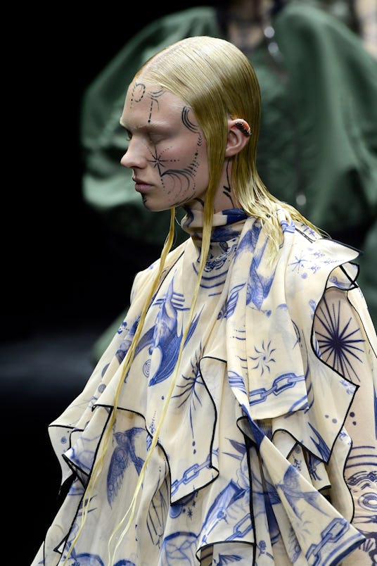 PARIS, FRANCE - JULY 07: A model walks the runway during the Jean-Paul Gaultier Couture Haute Coutur...