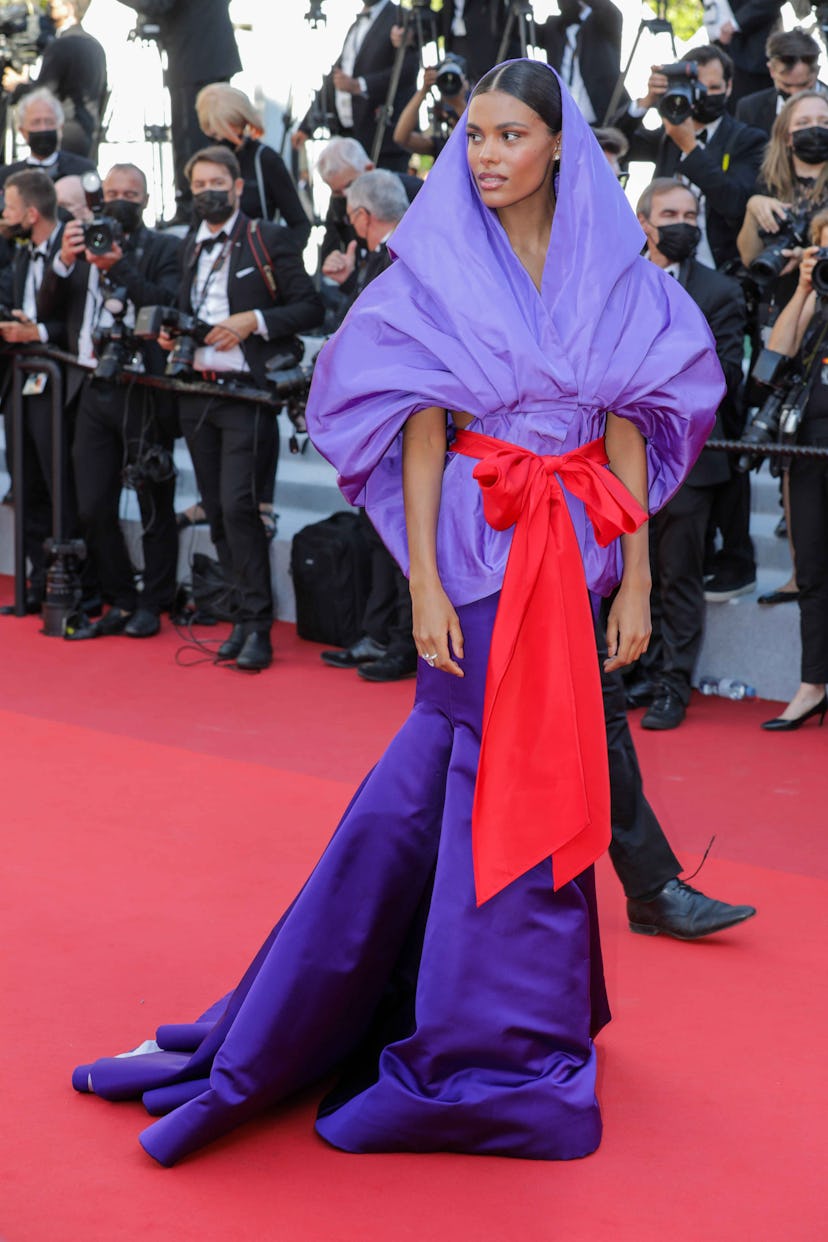 CANNES, FRANCE - JULY 09: Tina Kunakey Cassel attends the "Benedetta" screening during the 74th annu...