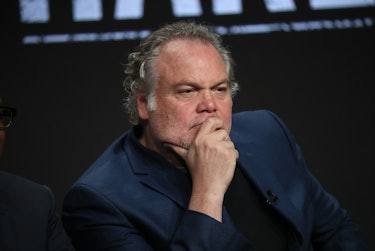 BEVERLY HILLS, CALIFORNIA - JULY 27: Vincent D'Onofrio of 'Godfather of Harlem' speaks on stage during the EPIX segment at the 2019 Summer TCA Press Tour - Day 5 at The Beverly Hilton Hotel on July 27, 2019 in Beverly Hills, California. (Photo by David Livingston/Getty Images)