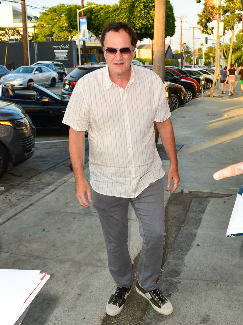 LOS ANGELES, CA - JUNE 30: Quentin Tarantino is seen on June 30, 2021 in Los Angeles, California.  (...