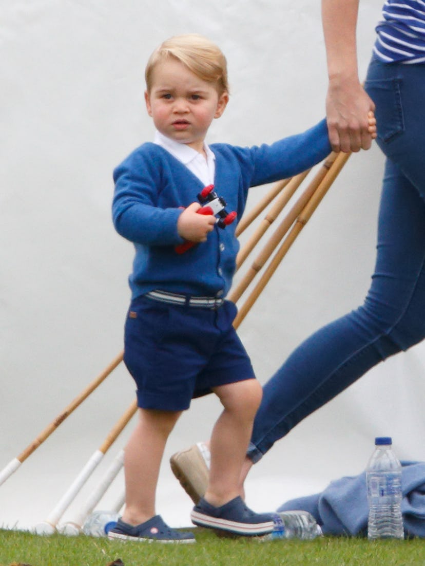 Prince George loves a cardigan and short look.