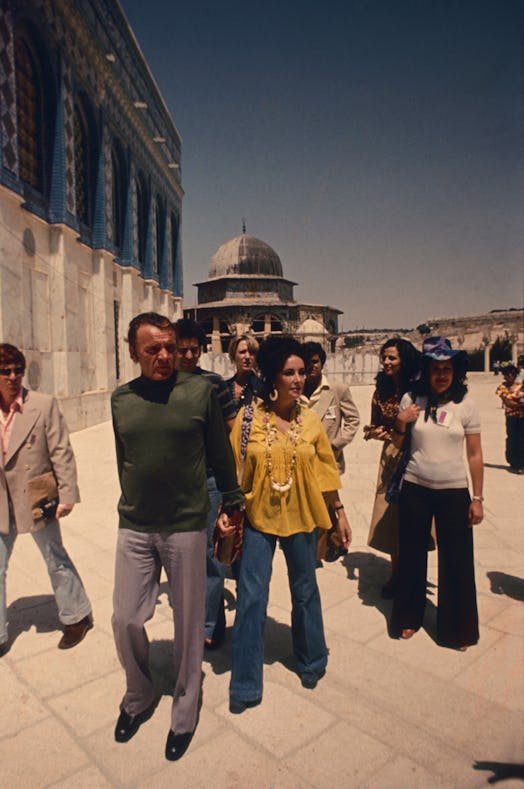 Elizabeth Taylor and Richard Burton in Israel