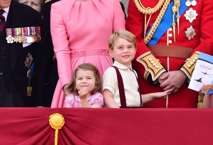 Prince George wore suspenders to the 2017 Trooping.