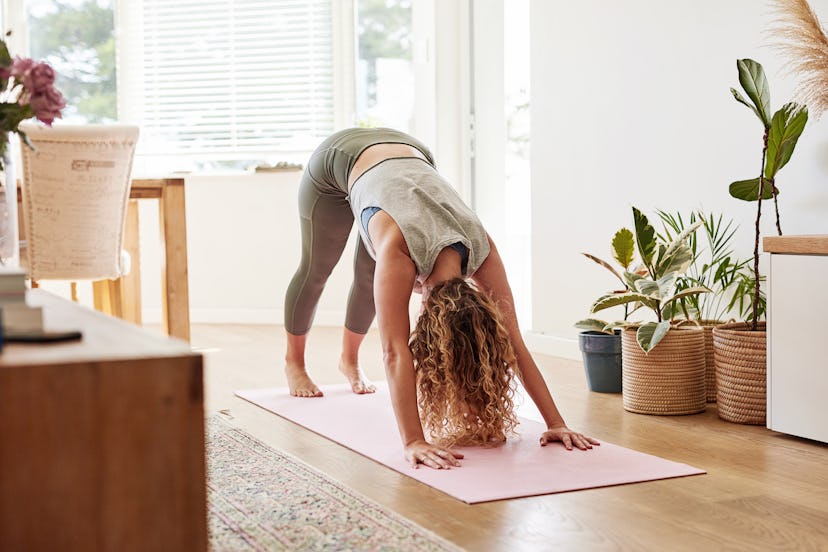 Downward facing dog is a great yoga pose for relaxation