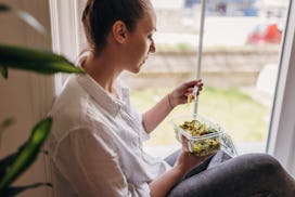 Eat fresh veggies and take care of yourself during the two-week wait.