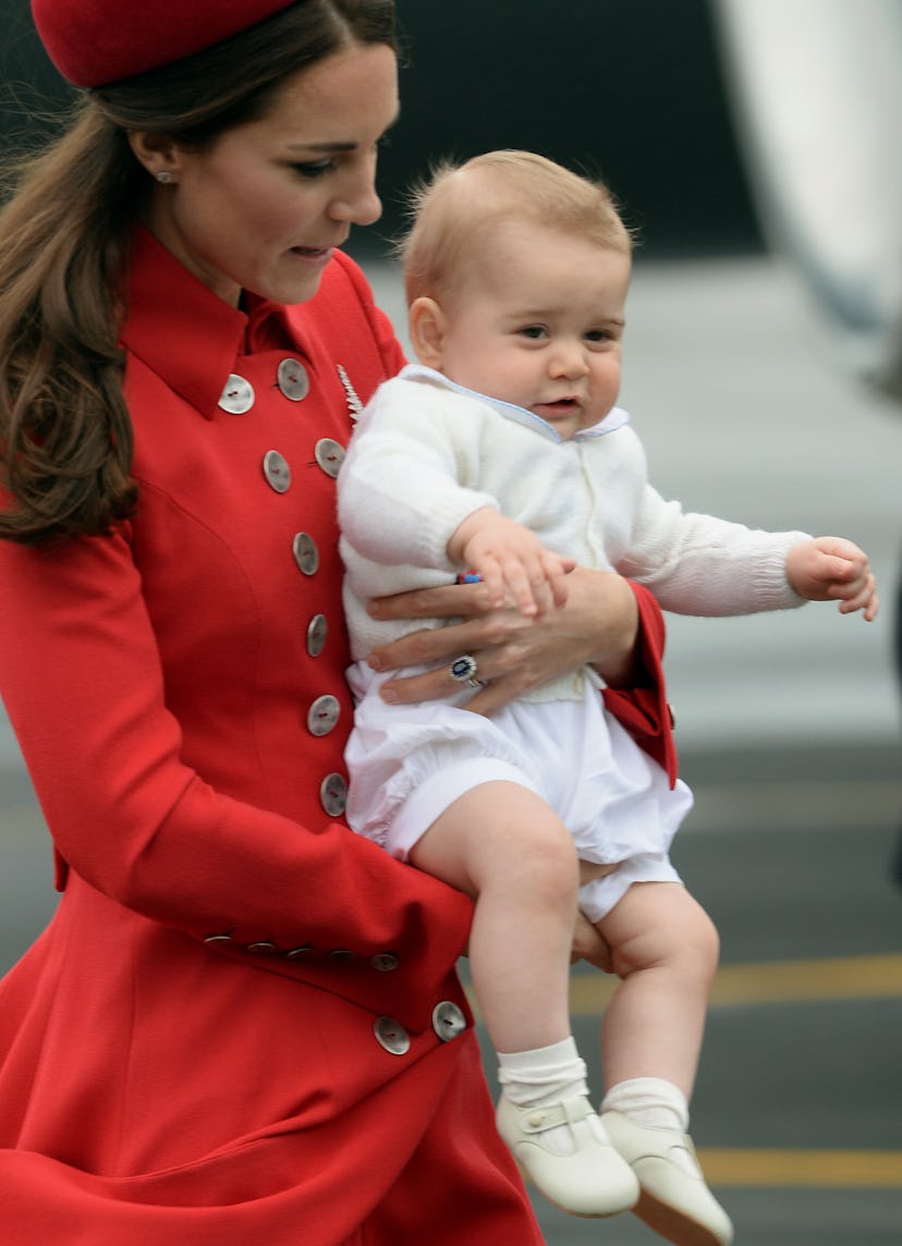 Prince George wore shorts in New Zealand.