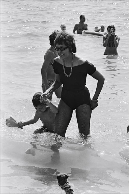 Josephine Baker and her adopted children on holiday in France on August 25th, 1964 