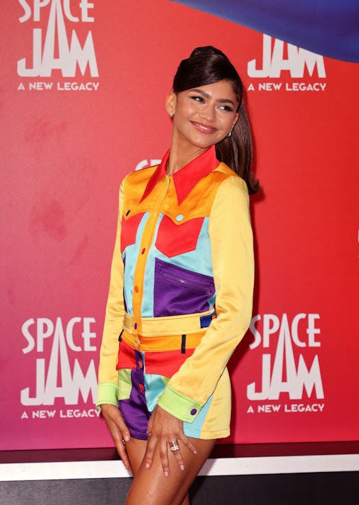 LOS ANGELES, CALIFORNIA - JULY 12: Zendaya attends the premiere of Warner Bros "Space Jam: A New Leg...