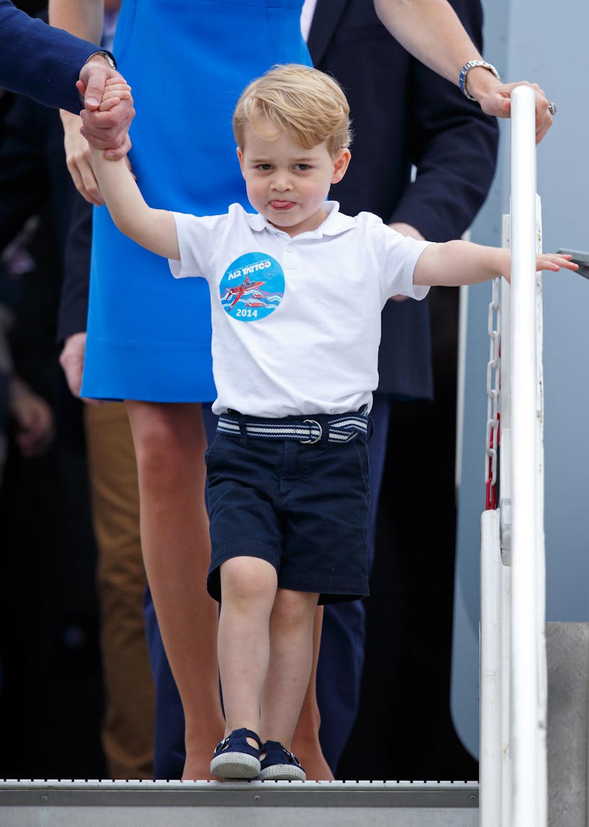 Prince George looks adorable.