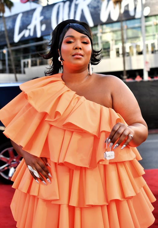 Lizzo at the American Music Awards at Microsoft Theater in Los Angeles, California in 2019. 