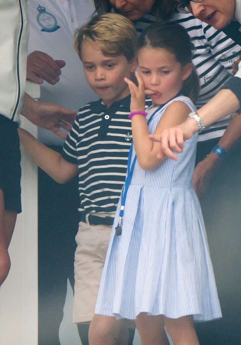 Prince George wore shorts.