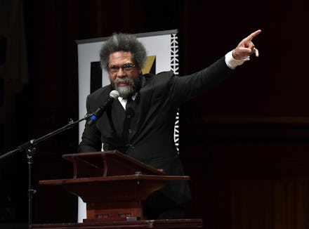 CAMBRIDGE, MA - OCTOBER 22:  Cornel West speaks at the 2019 Hutchins Center Honors W.E.B. Du Bois Me...